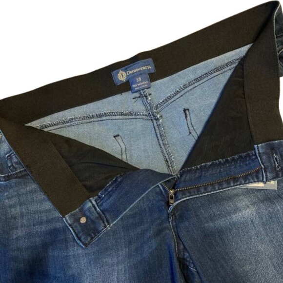 Democracy Ab Solution Itty Bitty Boot Jeans Luxe Women's 16 Blue NWT - Picture 4 of 8